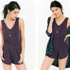 BDG Purple V-Neck Romper